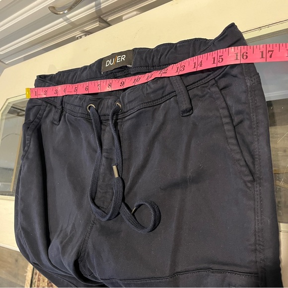 DU/ER Men's Size 31 x 29 N2X Navy Slim Fit No Sweat Jogger Style Pant Cotton - Picture 9 of 11